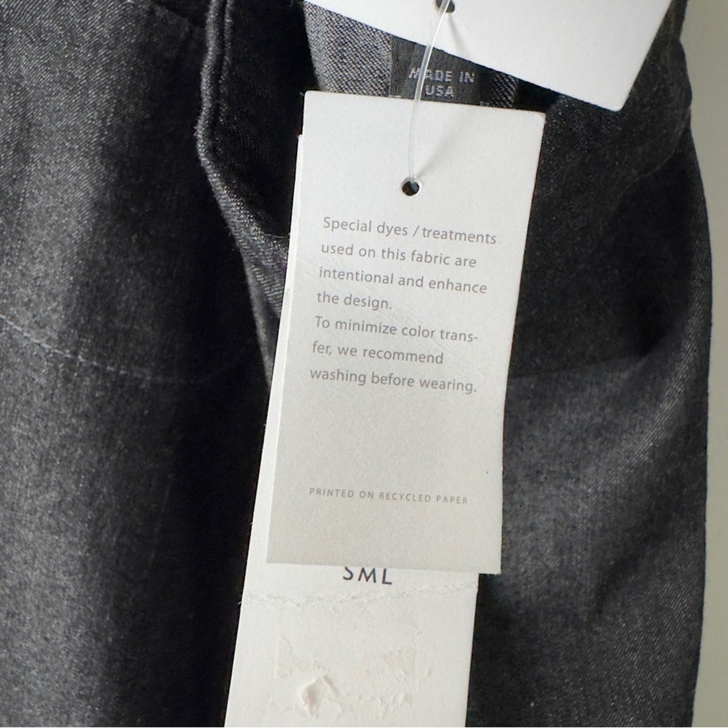 Eileen Fisher Charcoal A-Line Skirt Stretch Denim side zip zipper Jean cotton S