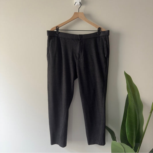 Theory Wool Blend Dark Gray Men's Dress Pants Zipper Button Pockets Business EUC