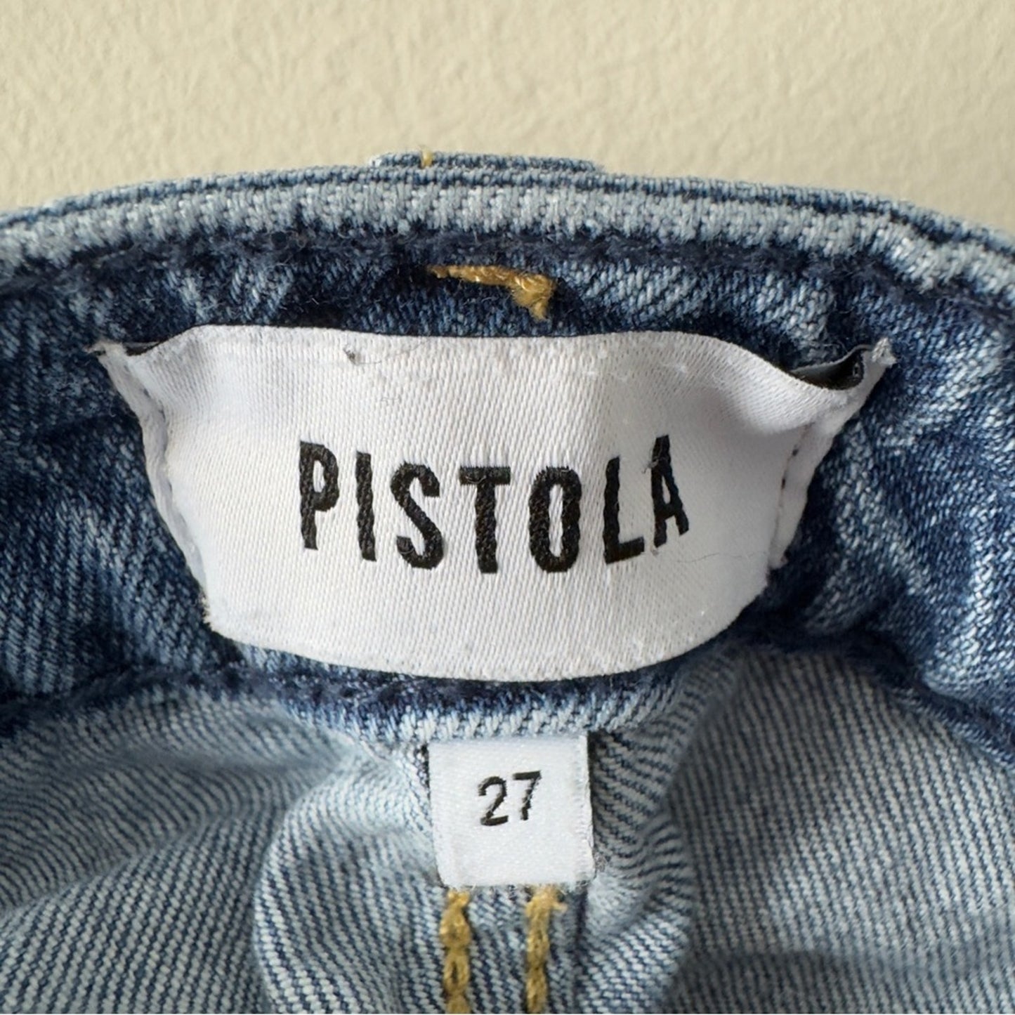 Pistola Light Medium Wash Blue Bootcut Jeans Zip Button Casual Denim Jean Pocket