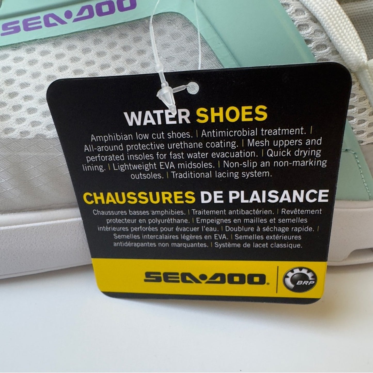 Sea-Doo Water Shoes in Grey Green jet ski Sneakers Breathable amphibian unisex
