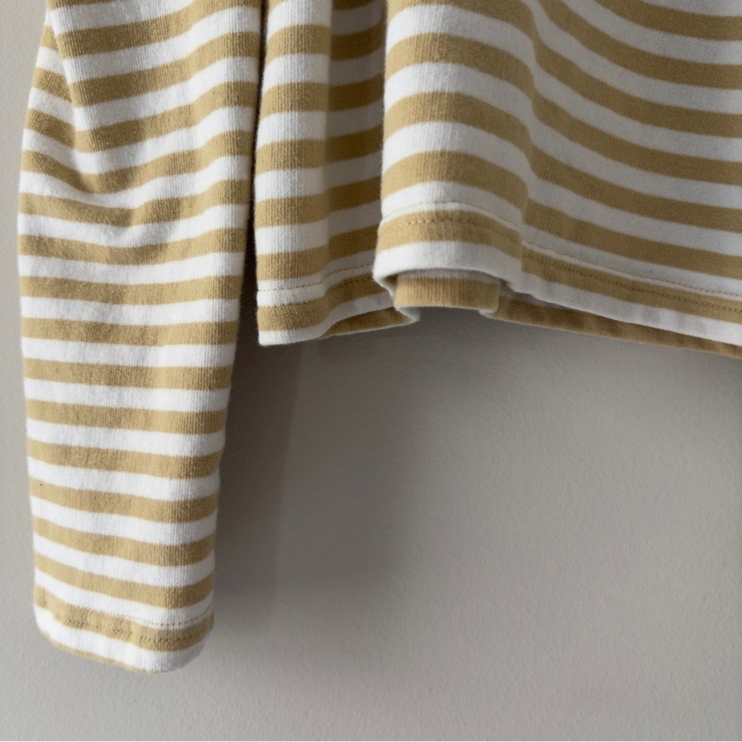 Rebecca Minkoff Puffed Shoulder Long Sleeve Tope Striped Crew cotton stretch XS