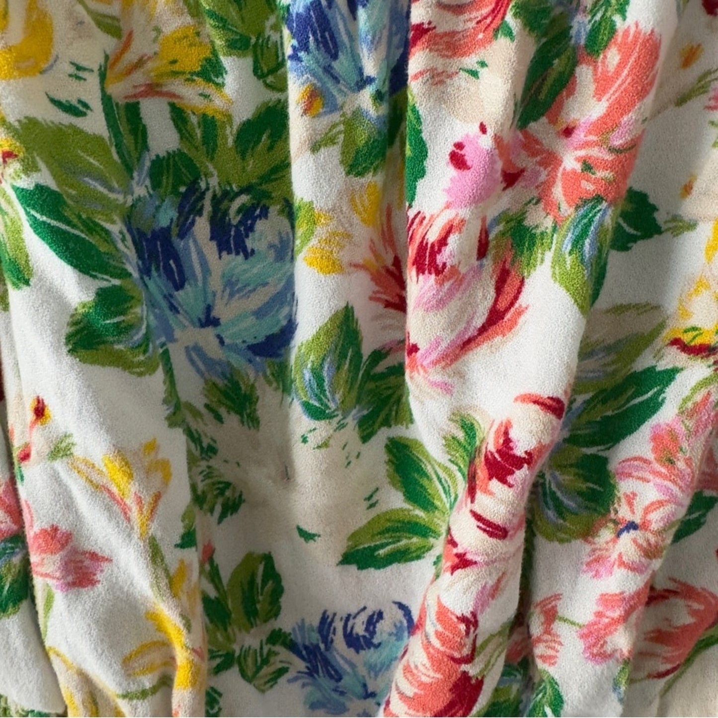 AFRM Revolve Sophie Smocked Top Floral Long Sleeve Square Neck Colorful Spring S