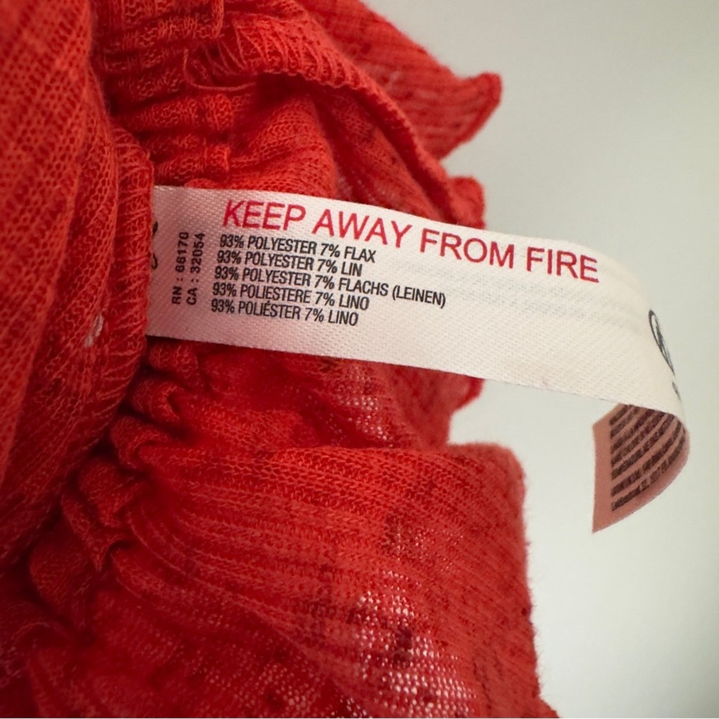 FREE PEOPLE Free-Est Ribbed Ruffle Cropped Top in Fiesta Red Tank Tiered Crop M