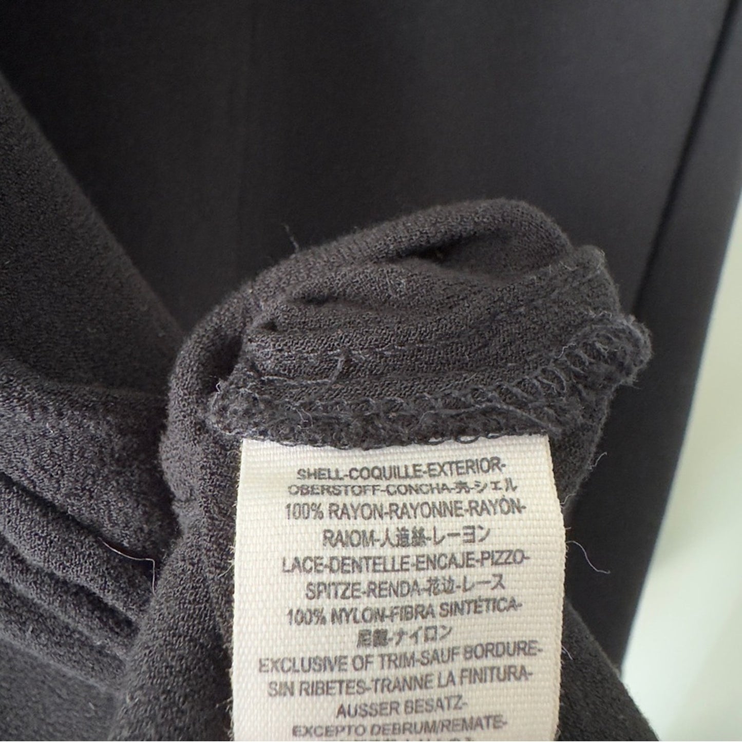 Free People Lovin’ On You Black Lace cap Sleeve Blouse v-neck solid cute minimal