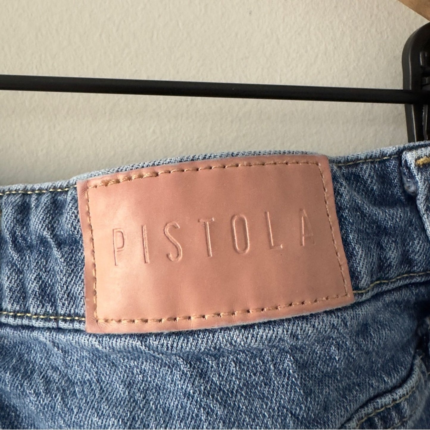 Pistola Light Medium Wash Blue Bootcut Jeans Zip Button Casual Denim Jean Pocket