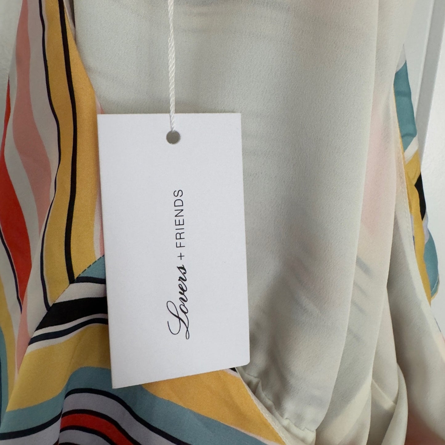 Lovers + Friends Pippa Dress in Aruba Stripe Mini One Shoulder Revolve Ruffle L