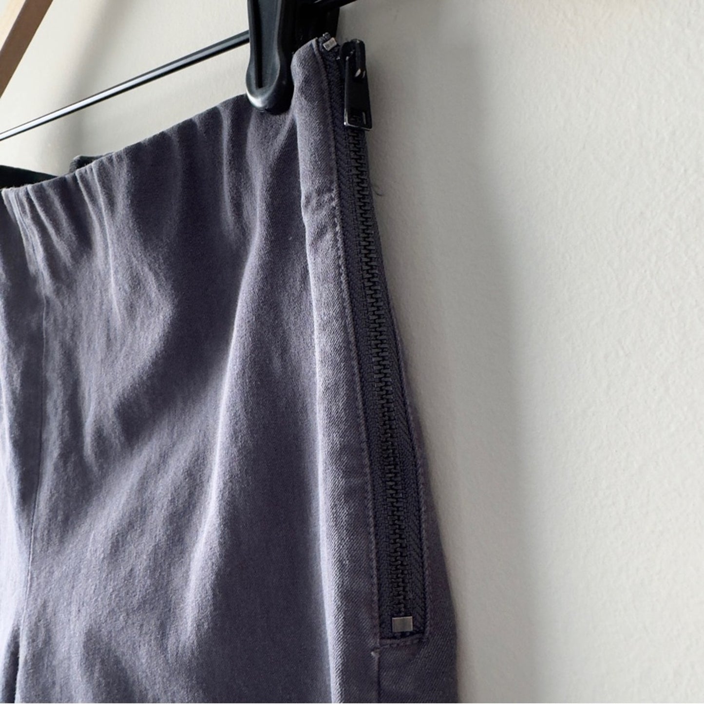 Everlane The Side-Zip Stretch Cotton Pant Gray Business Casual Classic solid 6