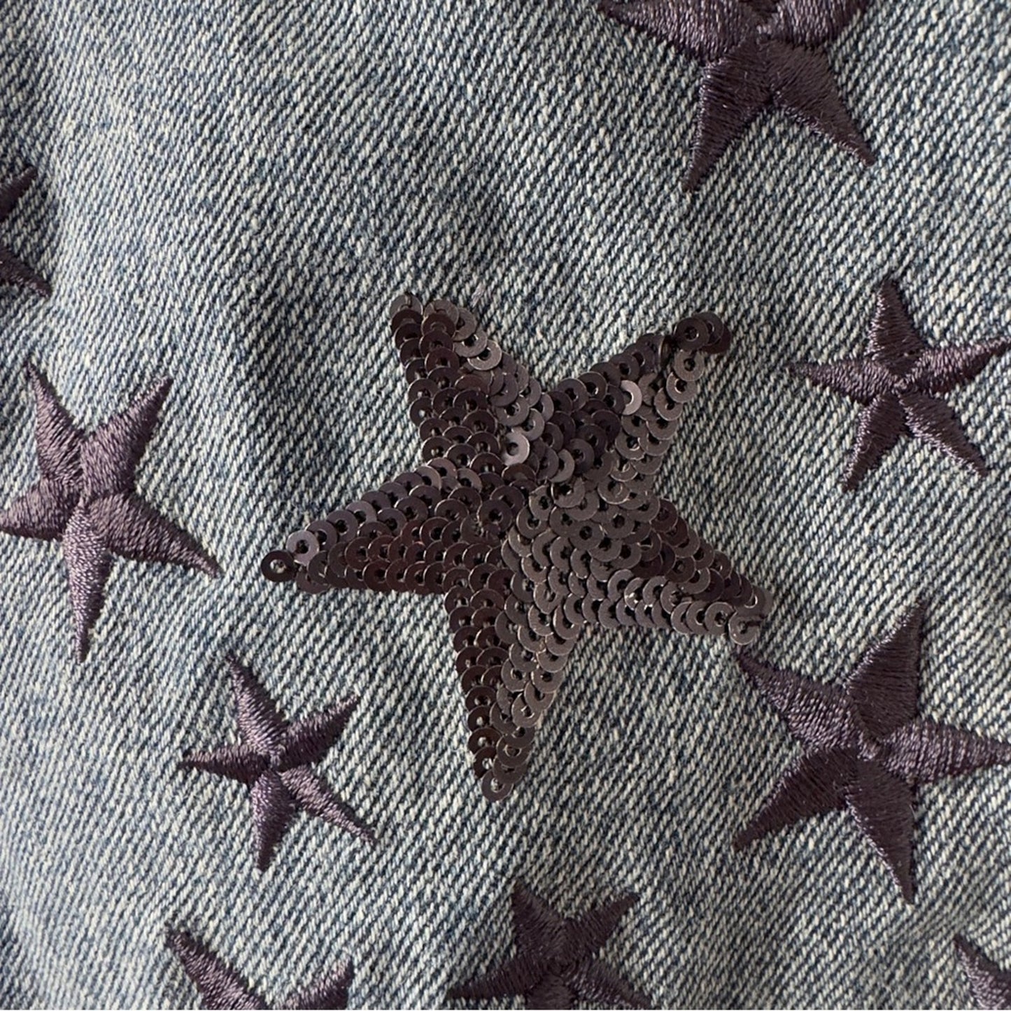 Pilcro and the Letterpress Anthropologie Sequin Embroidered Star-Patterned Jeans