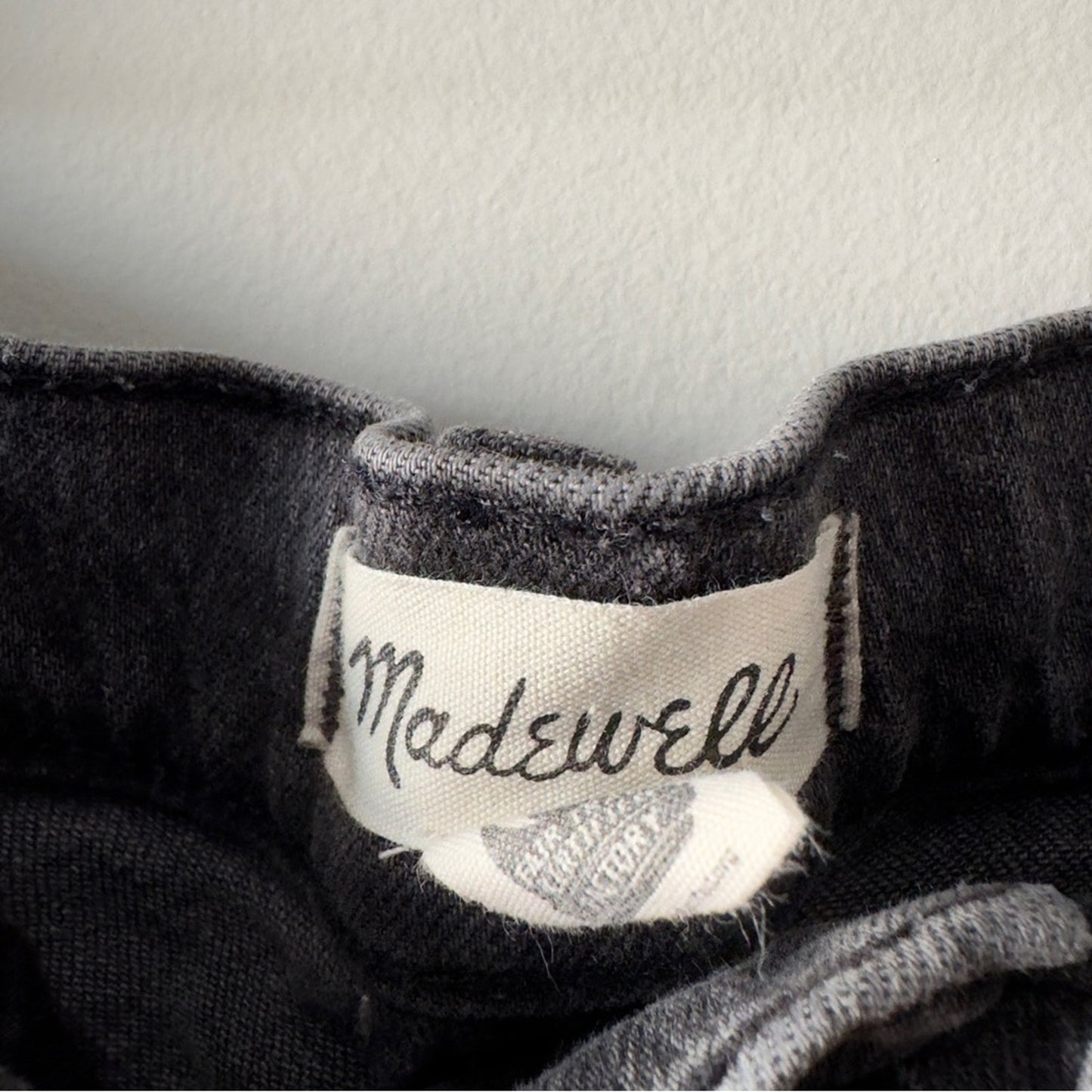 Madewell The Perfect Vintage Jean Gray Denim Zip Button Casual Pockets Belt loop