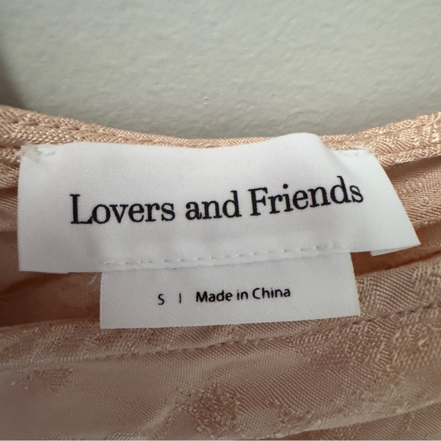Lovers + Friends Revolve Asymmetric Satin Top floral zipper side coquette pink S