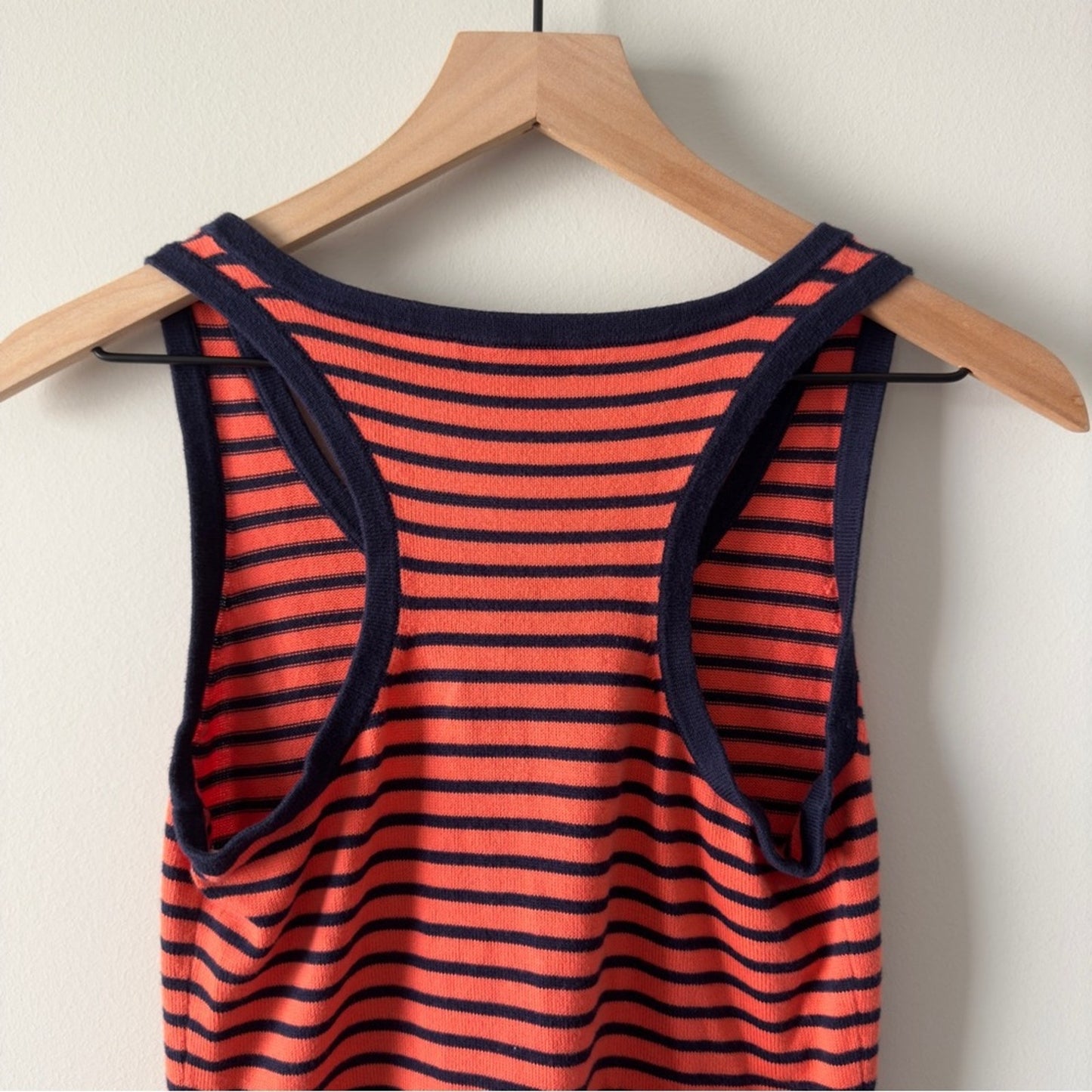 Lilly Pulitzer 100% cotton Knit Mini dress retro striped sleeveless Racerback S