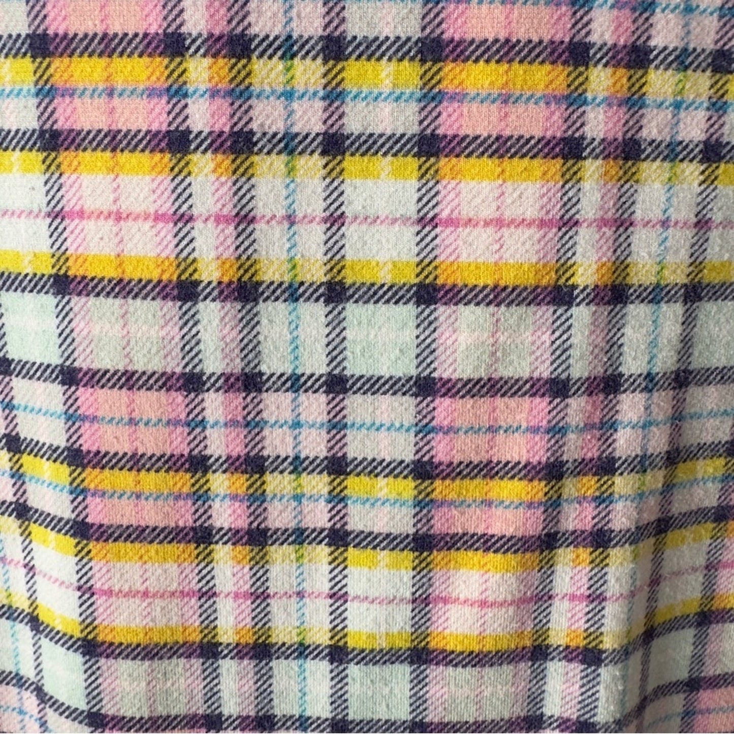 Justice Multicolor Plaid Slip Dress Spaghettie Strap Y2K Retro Colorful Pastel