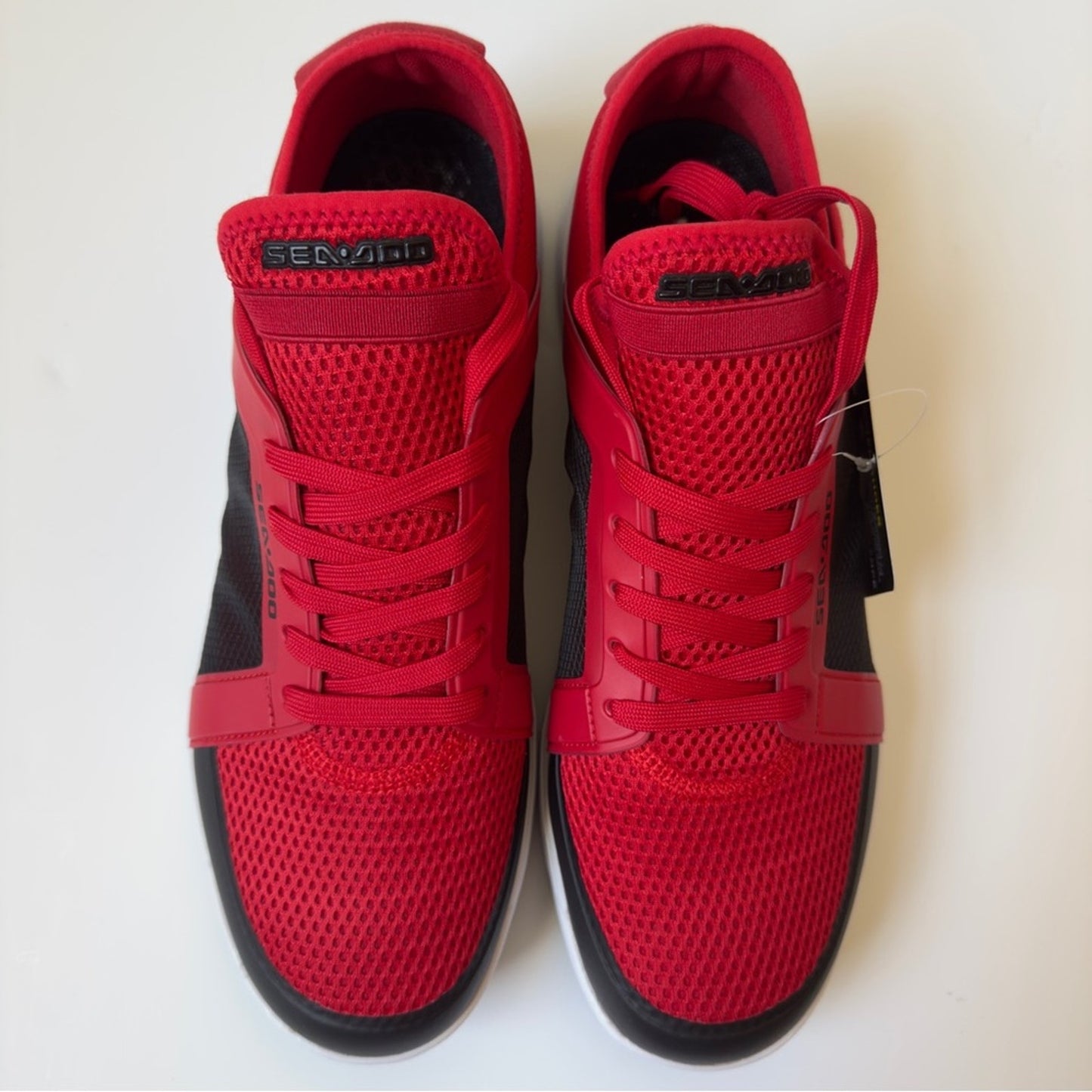 Sea-Doo Water Shoes in Red Black jet ski Sneakers water sports drain holes mesh