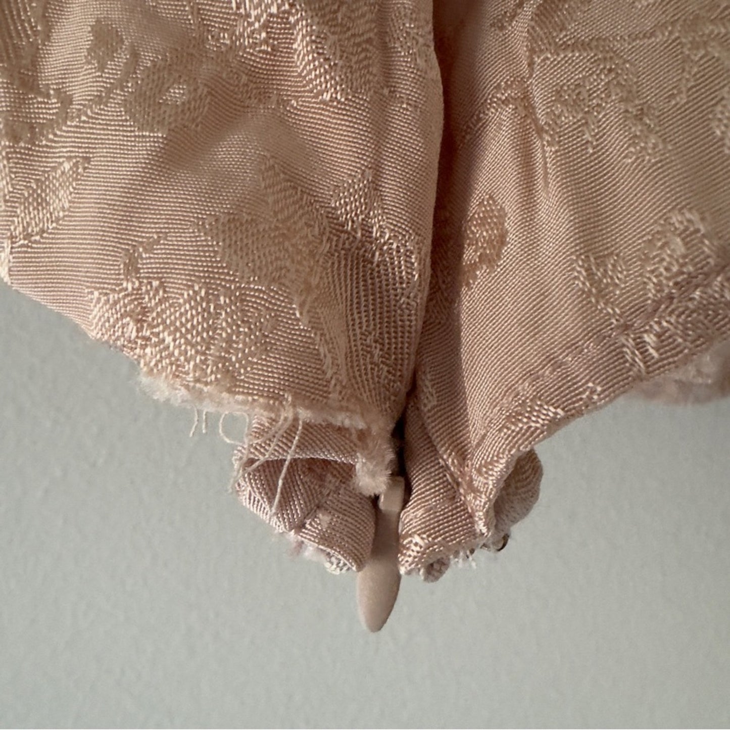 Lovers + Friends Revolve Asymmetric Satin Top floral zipper side coquette pink S