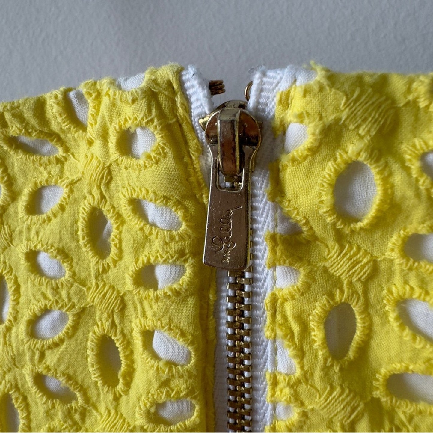 Lilly Pulitzer Yellow Blossom Dress Pineapple Juice strapless floral lined zip