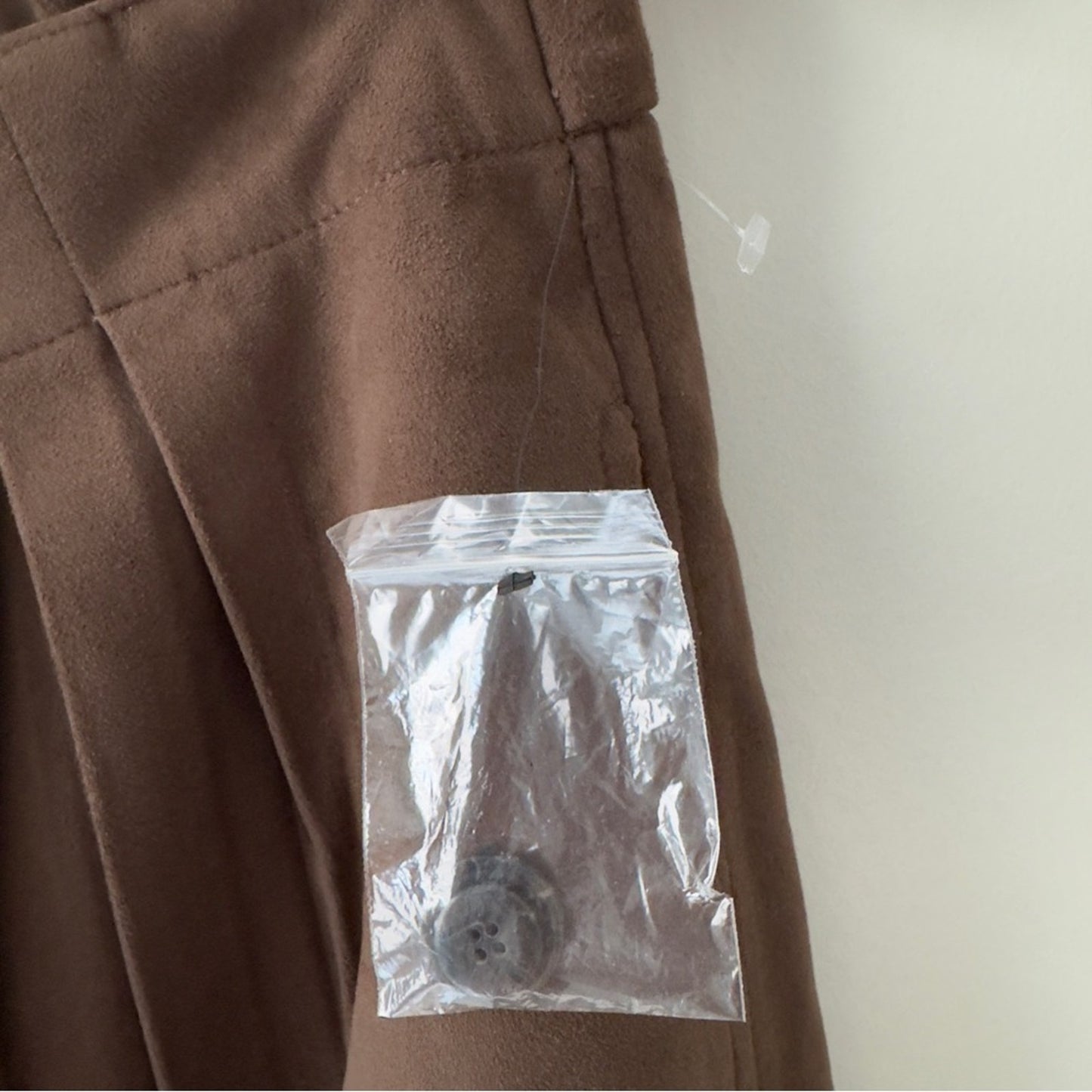 Free People We The Free Straight On Suede Shorts Brown Retro Pleated Bermuda Zip