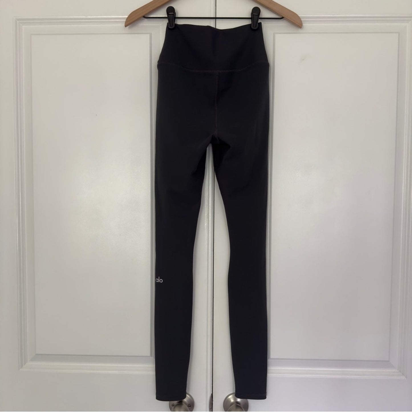 Alo High Rise Slit Front Leg Athletic Leggings Stretch Activewear Athleisure XS