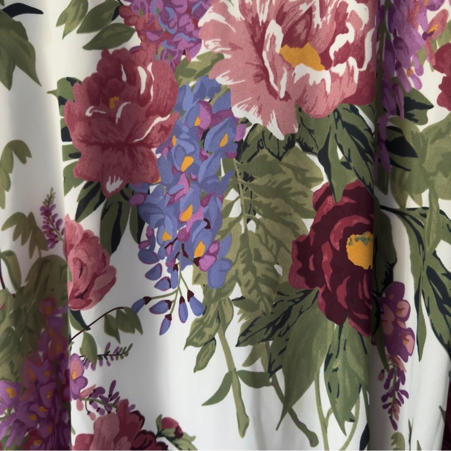 Show Me Your MuMu Floral Flutter Sleeve Mini Dress Scoop V-Neck Lined Flowy EUC