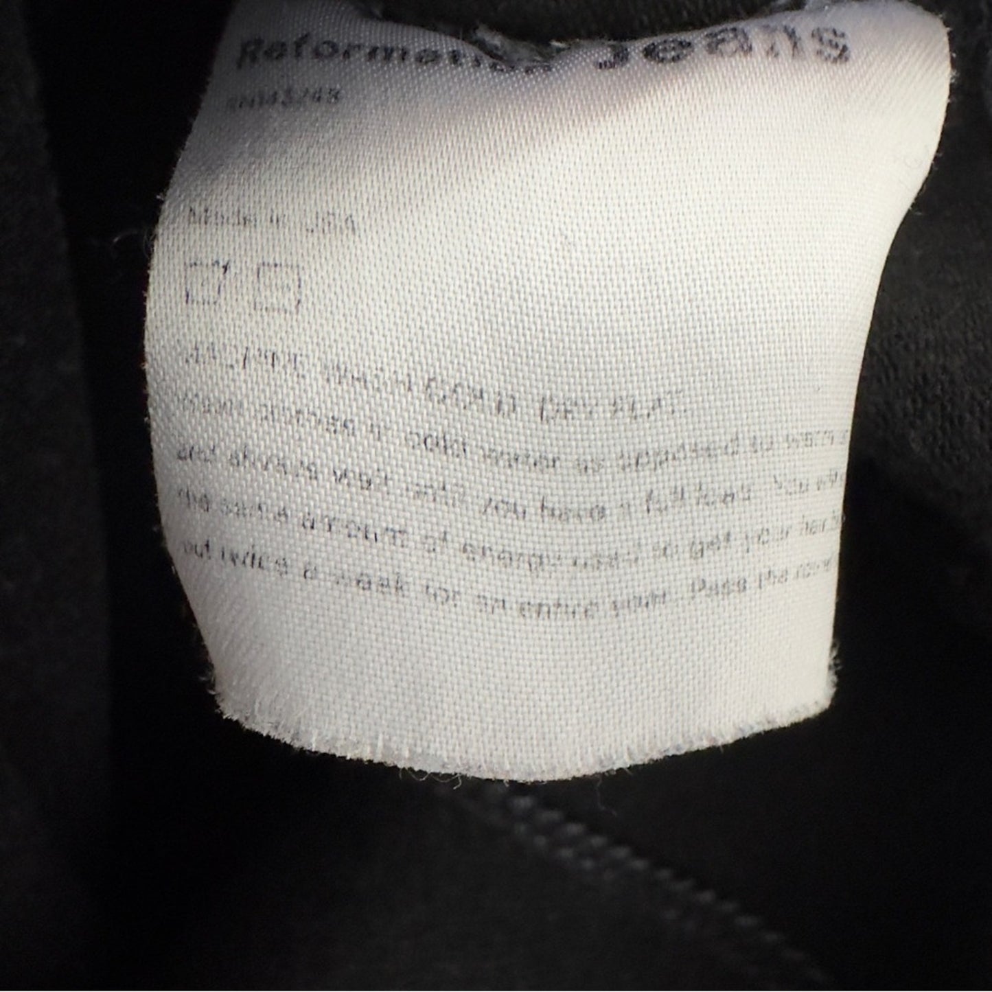 Reformation Jeans May High & Skinny in Washed Black Organic Cotton Made in USA