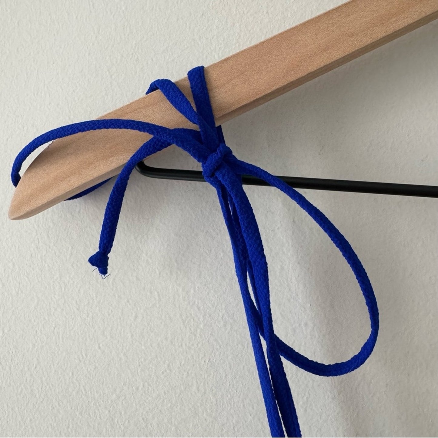 Show Me Your Mumu Angel Mini Dress Royal Blue Shift Tie spaghetti straps pockets