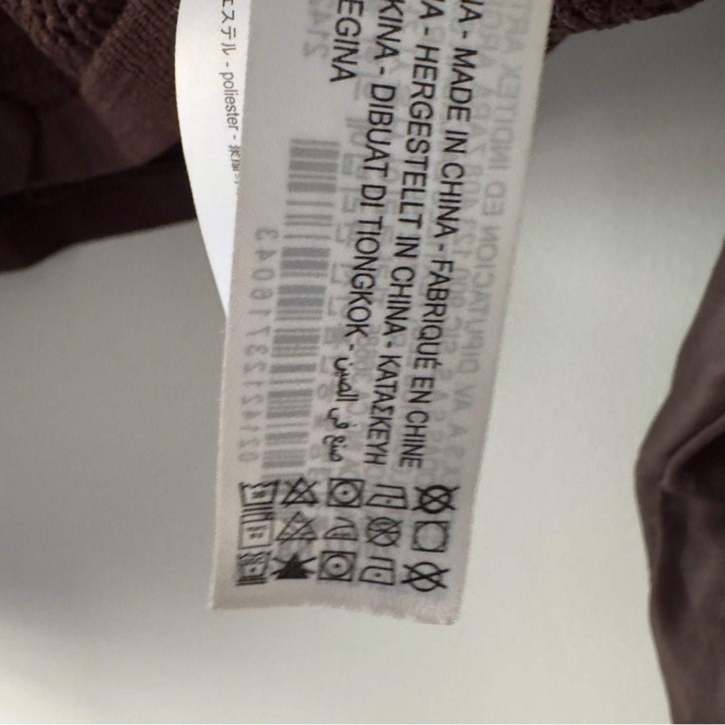 Zara Brown Ruffle Blouse Knit Puff Sheer Long Sleeves Crew Neck Sweater Top EUC