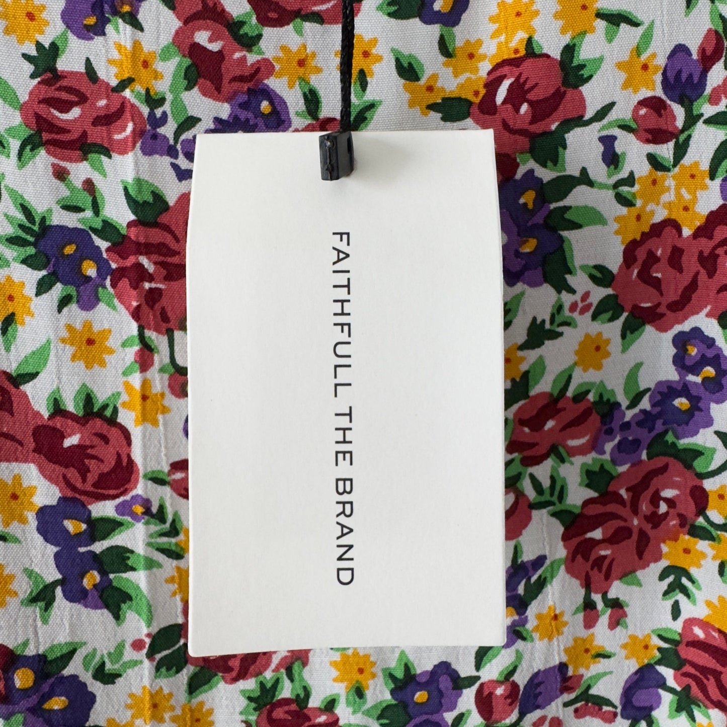 Faithfull the Brand Emilia Midi Dress in Lumina Floral Print grandmacore ruffle