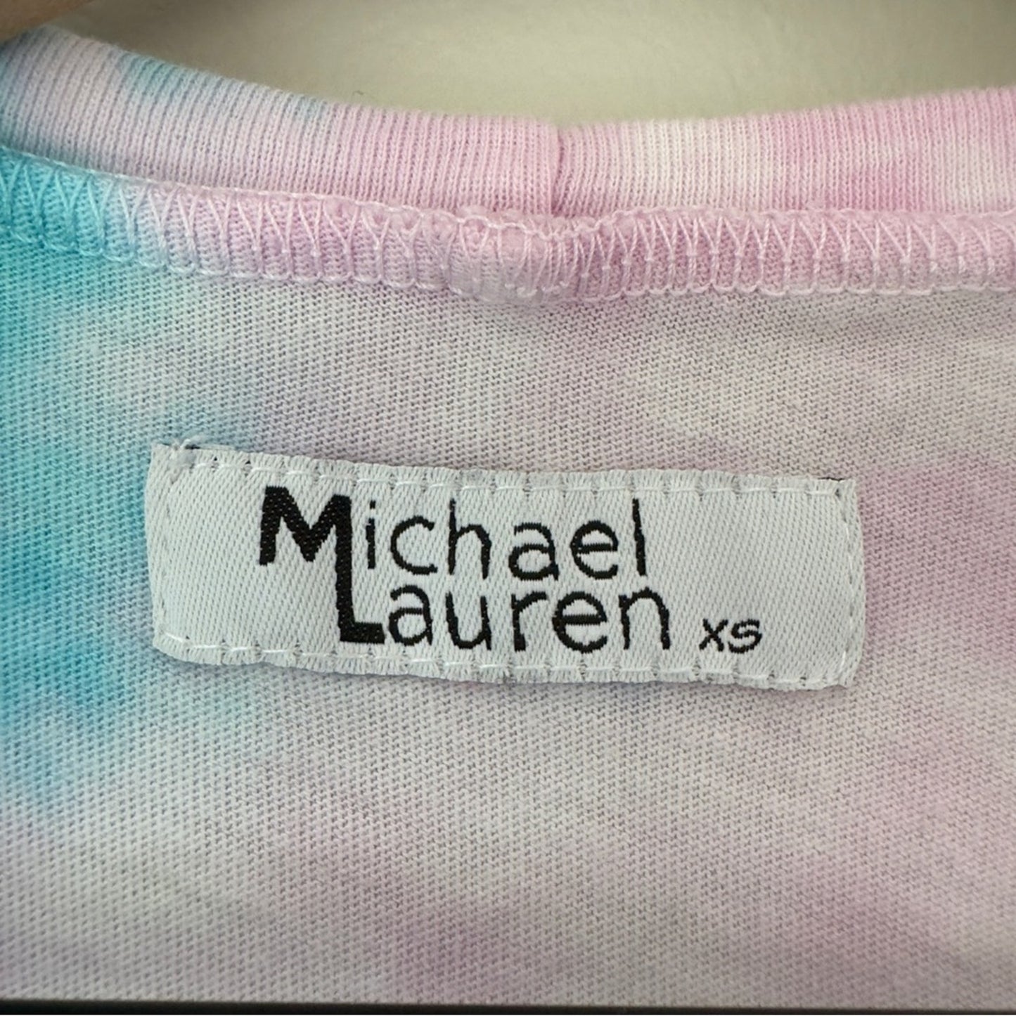 Revolve Michael Lauren 100% Cotton Tie Dye T-Shirt Dress Mini Shift Short Sleeve