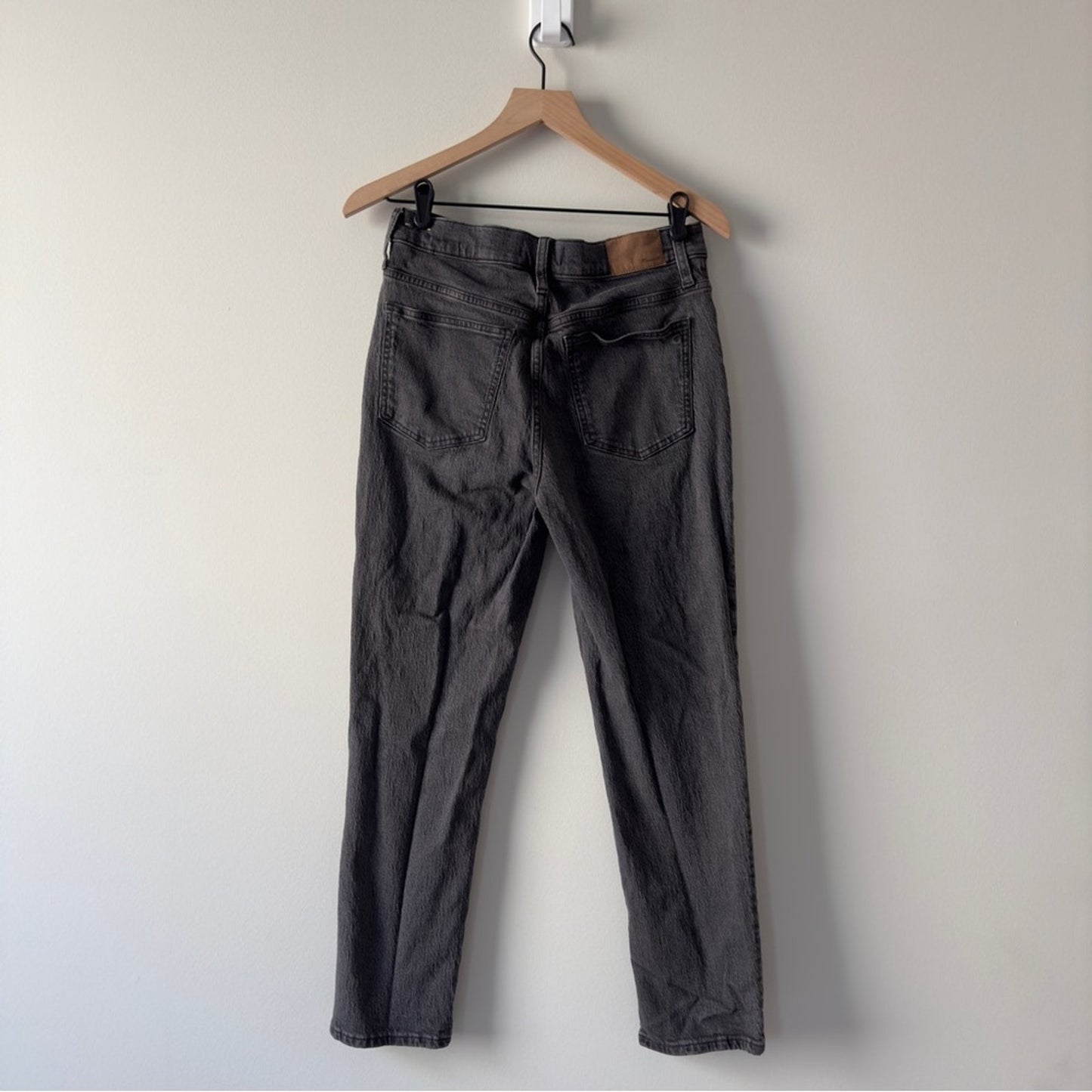 Madewell The Perfect Vintage Jean Gray Denim Zip Button Casual Pockets Belt loop