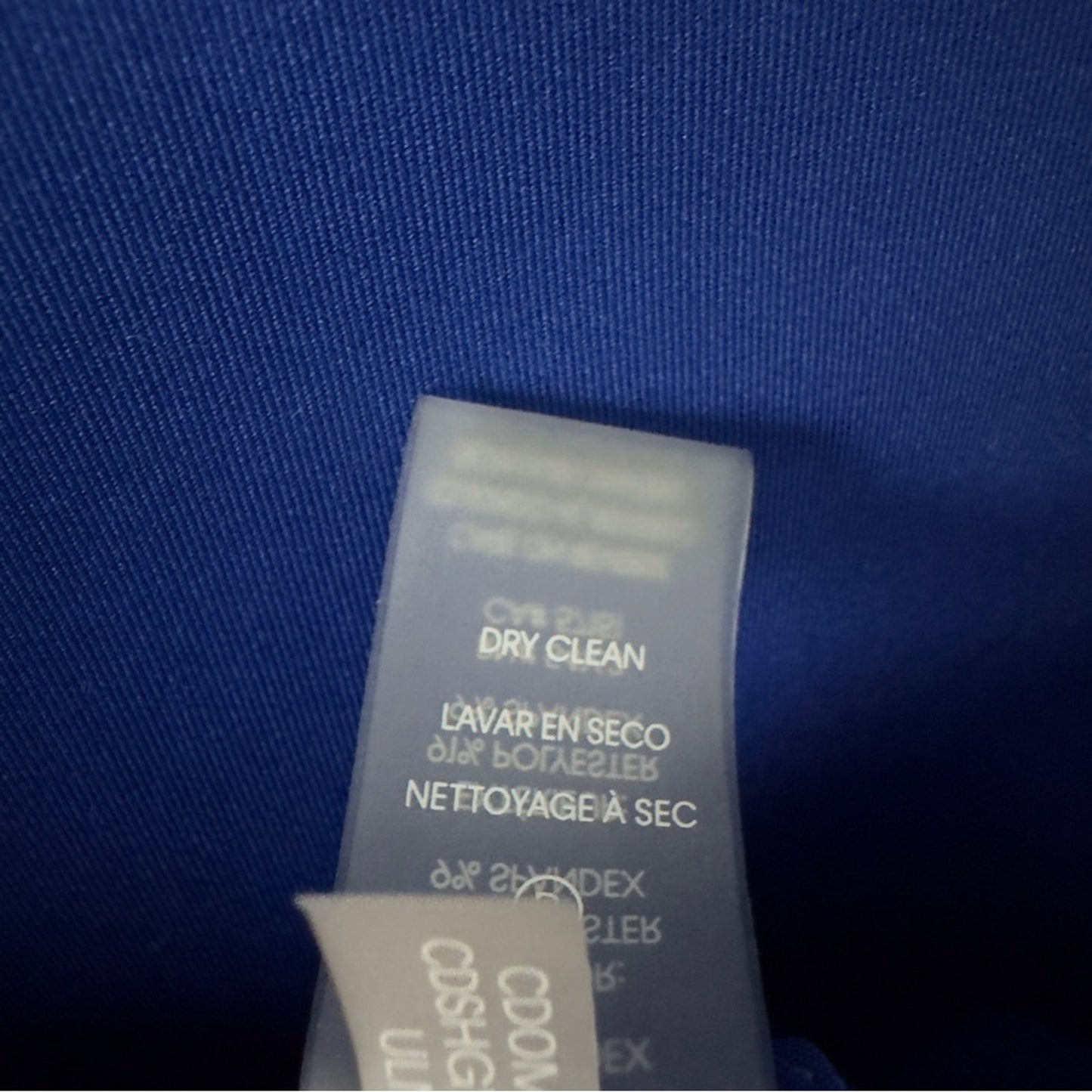 Calvin Klein Royal Blue Mini Pencil Dress Short Cap Sleeve Zip Up Solid Business