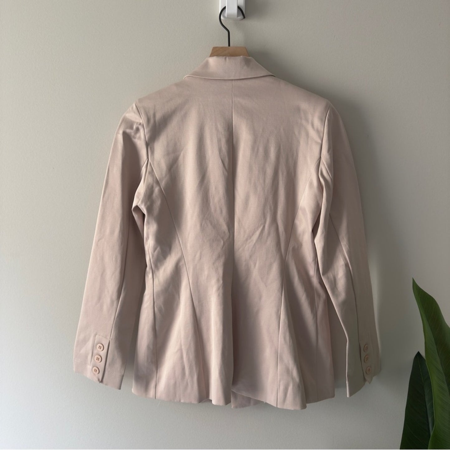 NWT Nakepe Blazer Single Button Front Long Sleeve Collar Pockets Business Office