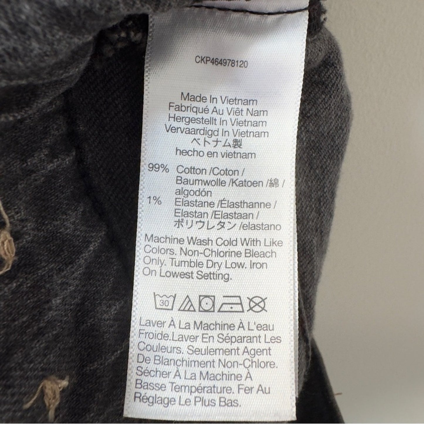 Madewell The Perfect Vintage Jean Gray Denim Zip Button Casual Pockets Belt loop