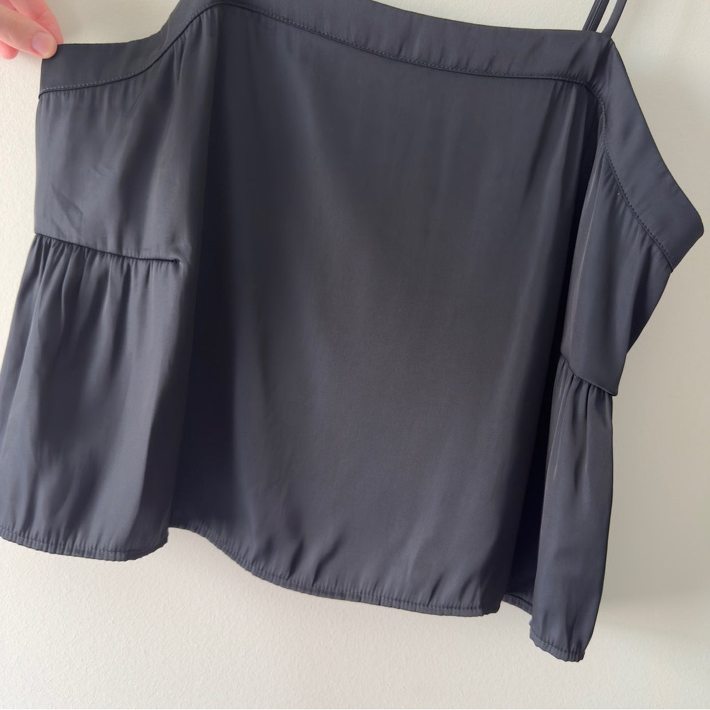 Revolve House of Harlow 1960 Black Adjustable spaghetti strap Crop Top black NWT