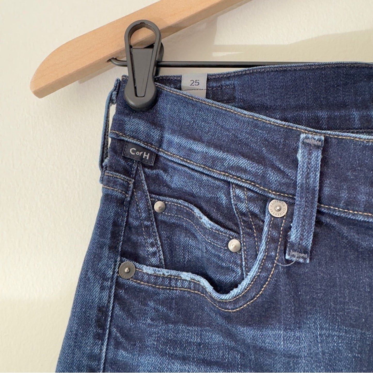 Citizens of Humanity Rocket Crop High Rise Skinny Jeans Dark Wash Denim USA Made