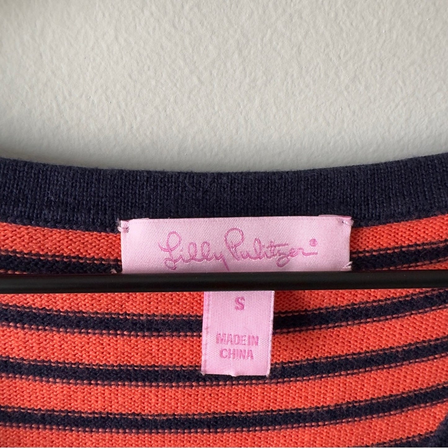 Lilly Pulitzer 100% cotton Knit Mini dress retro striped sleeveless Racerback S