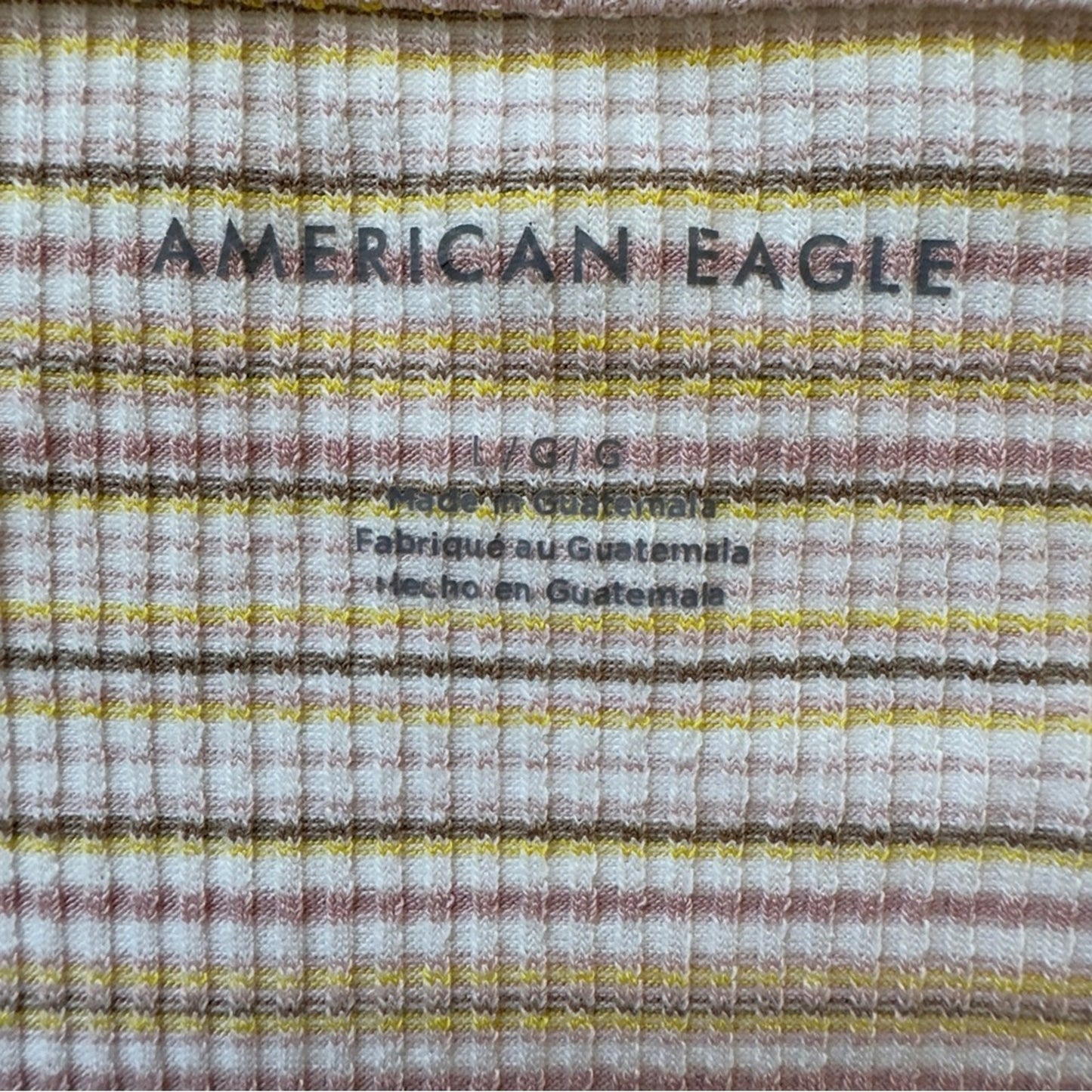 American Eagle Outfitters Striped Halter Tank Top Cropped Sleeveless Y2K Crop Ln