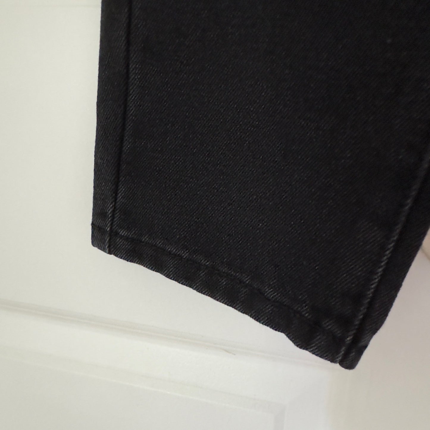 Princess Polly Open Road Paper bag Waist Jeans Black distressed pockets paperbag