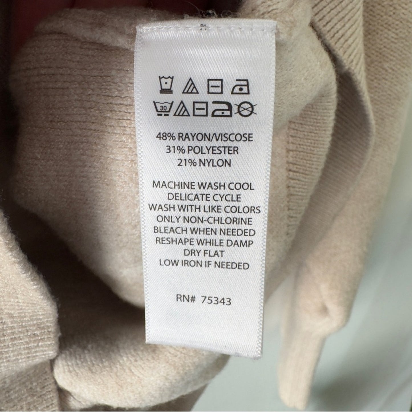 Joie Beige Plaid Cardigan long sleeve cable knit accent button down front