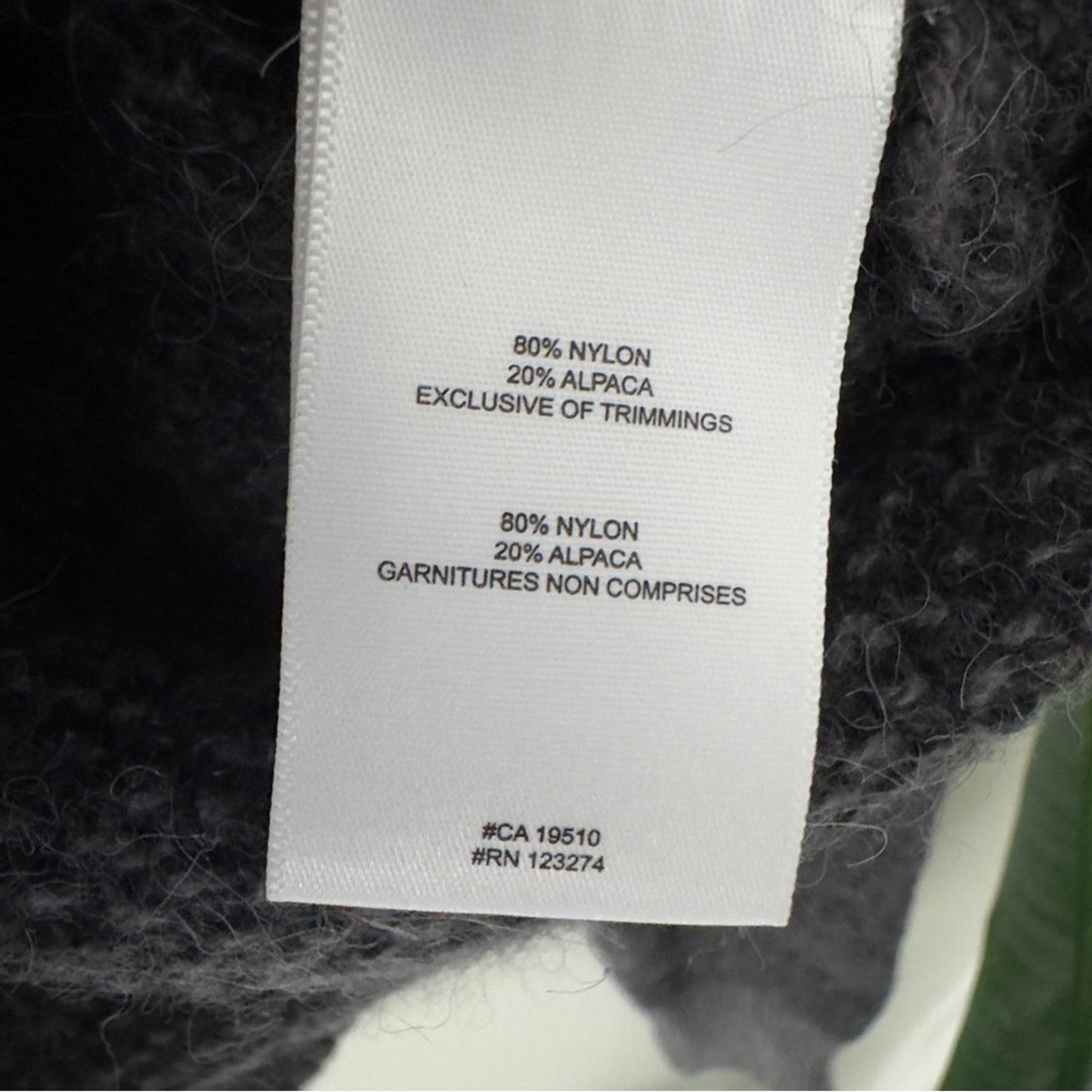 Lole Alpaca Blend Charcoal tight Knit Sweater crew neck long sleeve warm cozy XL