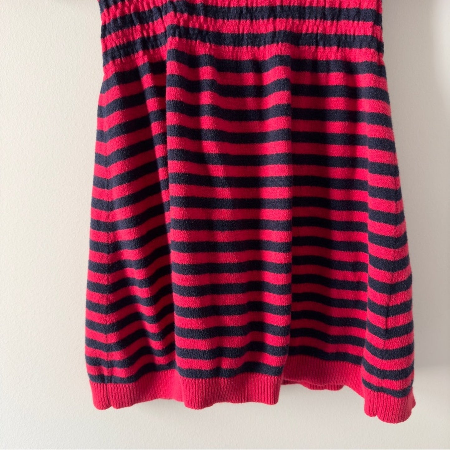 Juicy Couture Vintage Y2K Babydoll Cotton/Silk/Cashmere Sweater Top Striped Bow