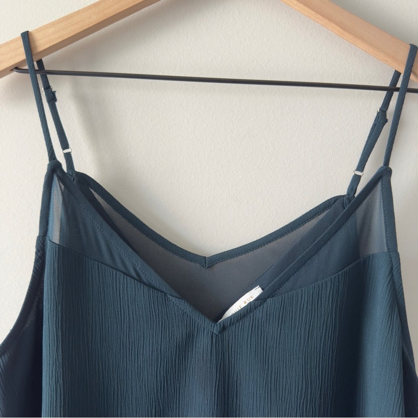 Anthropologie Sophie Rue Adjustable spaghetti strap Sleeveless cami Top mesh NWT