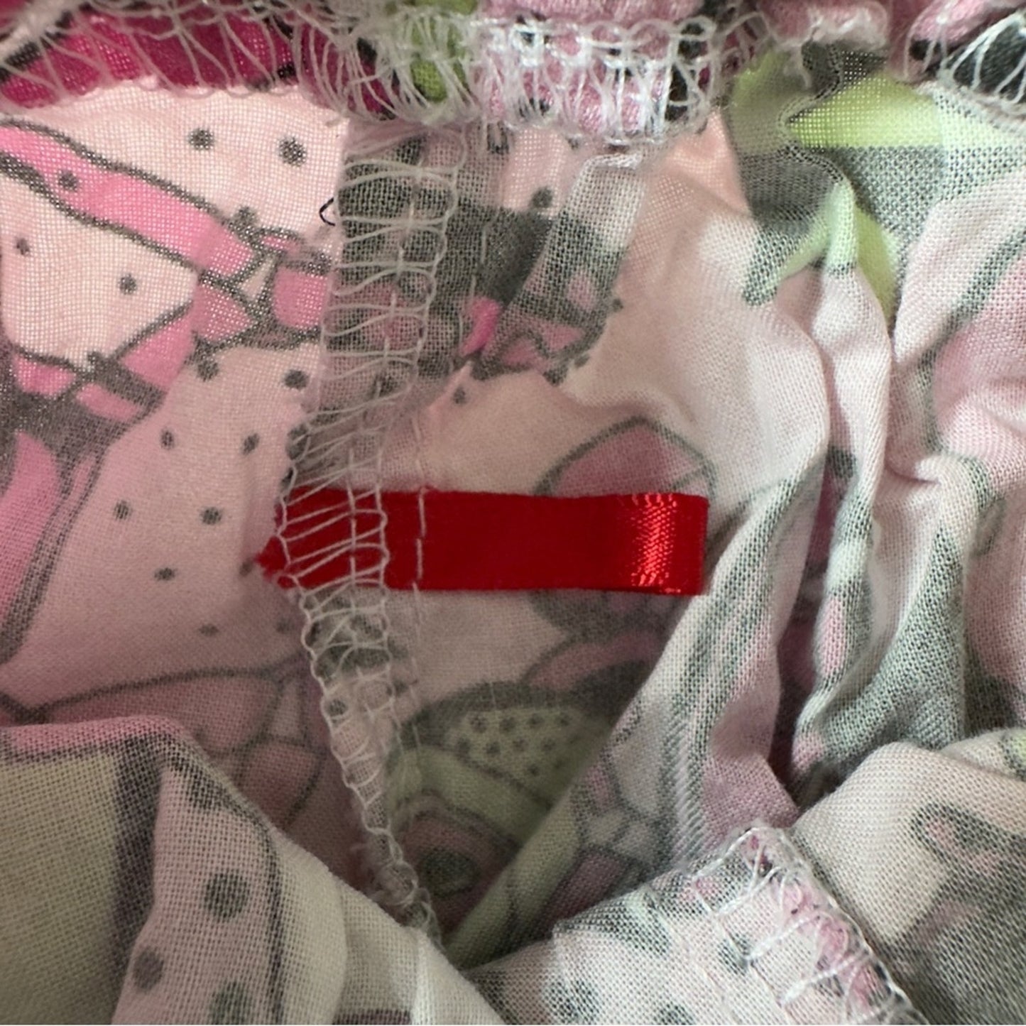 Handmade Bam! Roller Skate Pink Green Graphic Print Baby Girl bloomers shorts