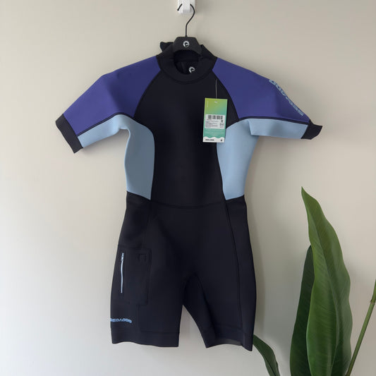 Sea-Doo Neoprene 3mm Exotic Shorty Wetsuit Element Proof Stretch Side Pocket NWT