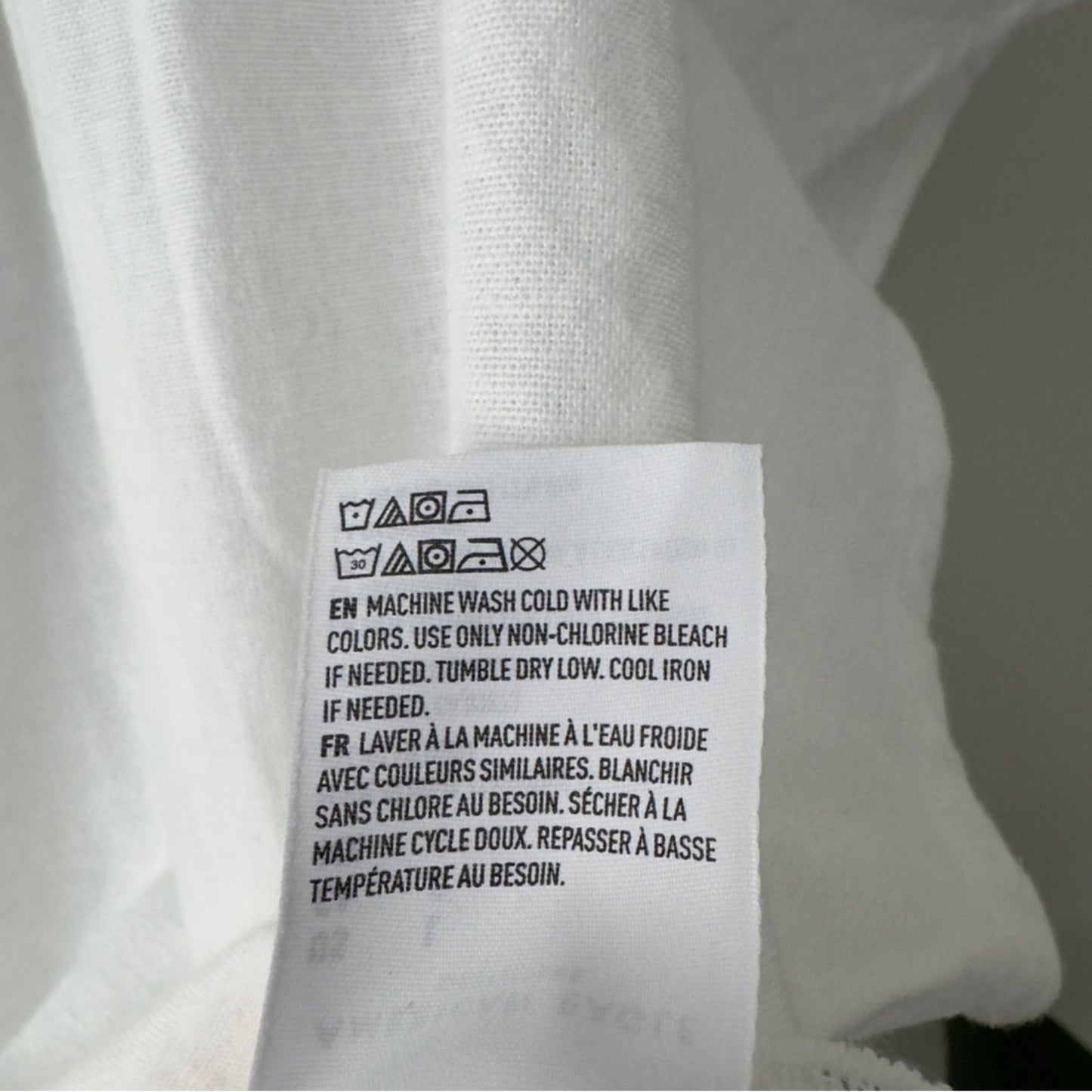 American Eagle Cotton Linen Blend White Button-Down Shirt Lace Hem Collared NWT