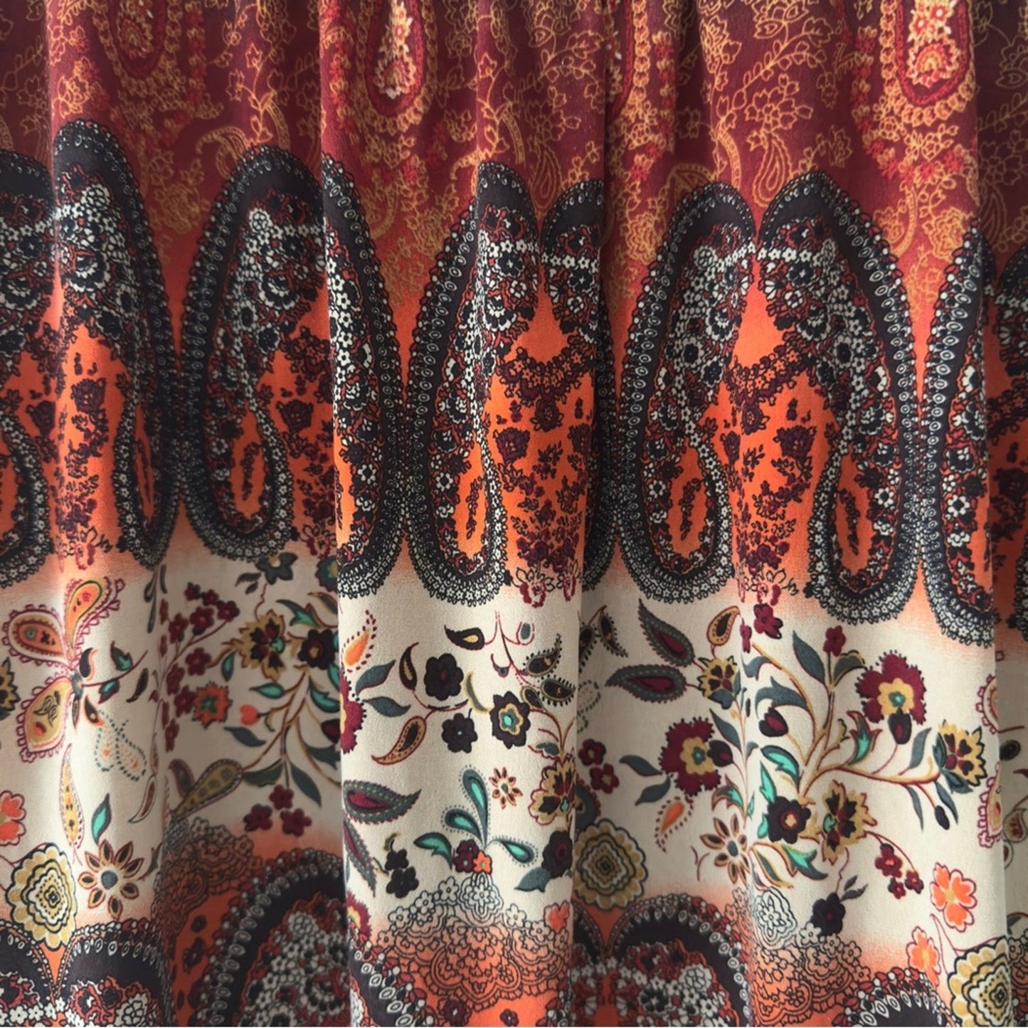 Y2K Heart Souls Paisley Print Sleeveless Top Sleeveless Tank Floral Banded Waist