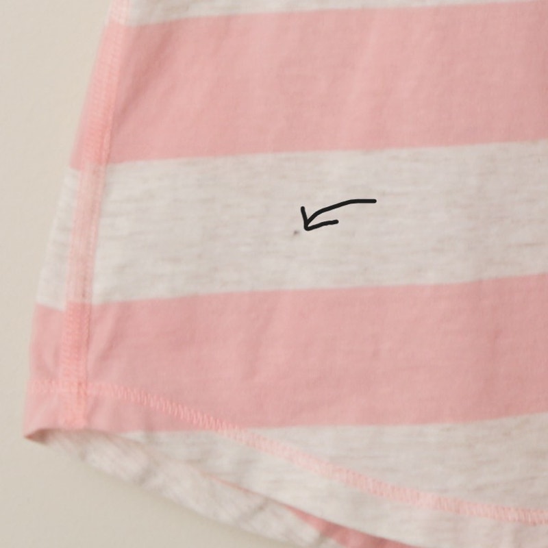 Lululemon Om Racerback Steep Stripe Beached Coral Heathered Angel White Tank Top