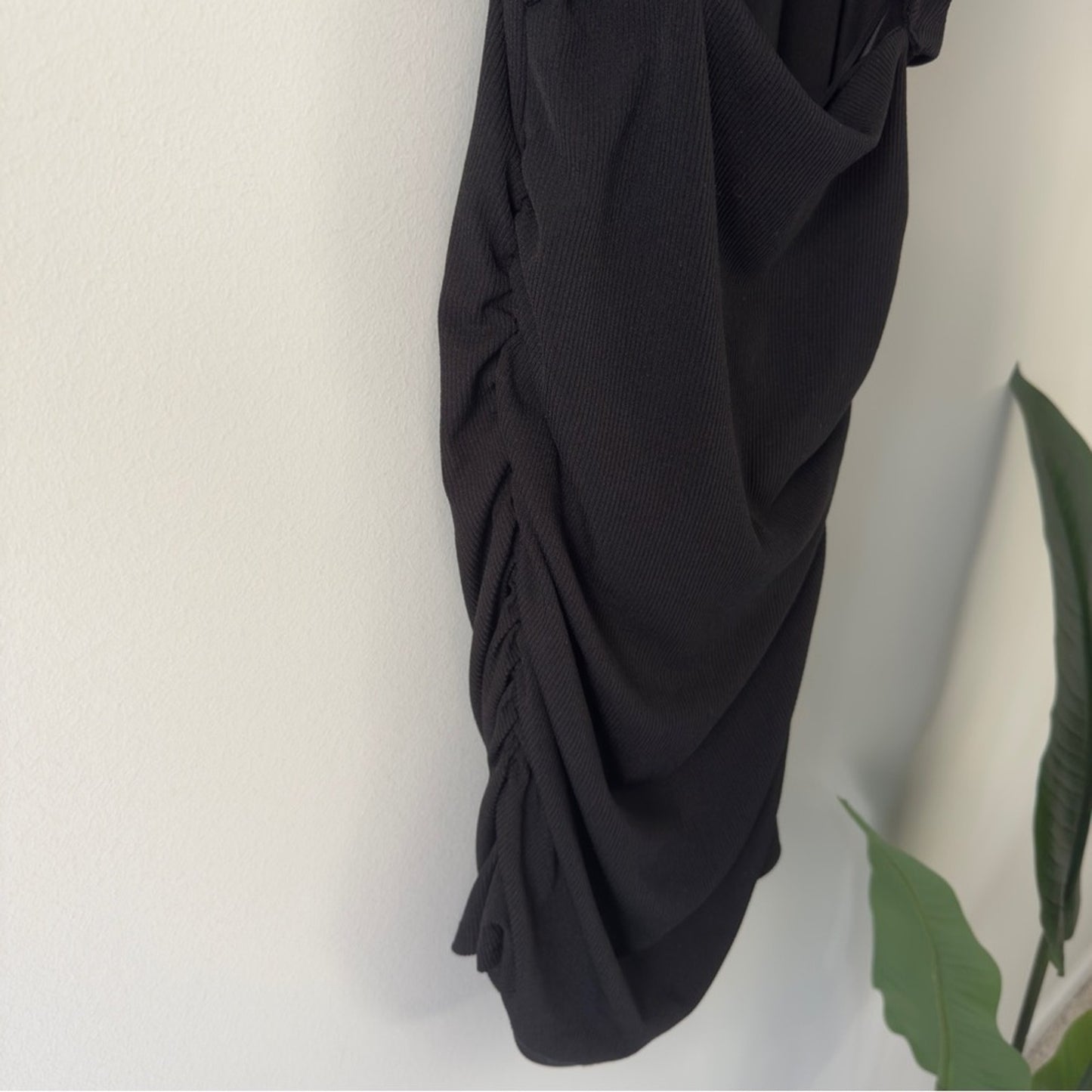 Mable Anthropologie Black Cutout Middle Backless Dress mini stretch sleeveless S