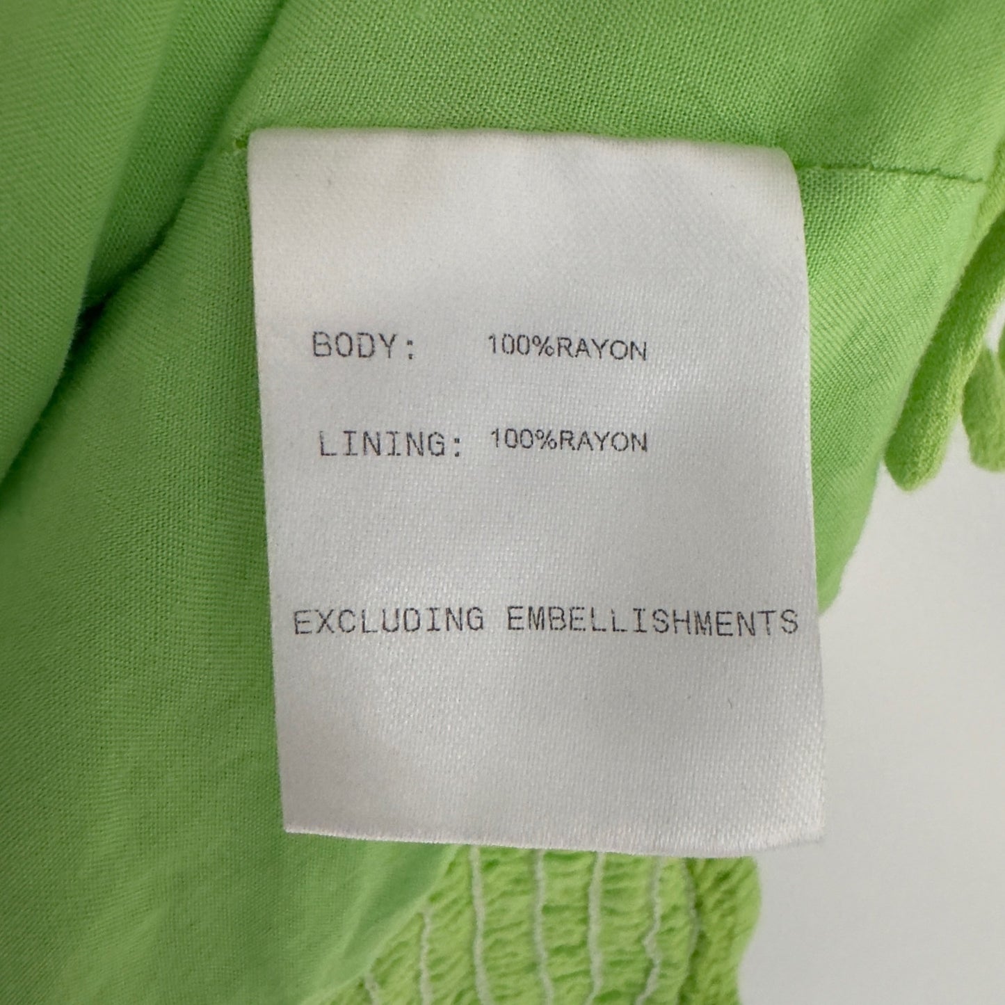 Princess Polly Darshan Top Lime cropped cinched ruched front cap sleeve v-neck 2