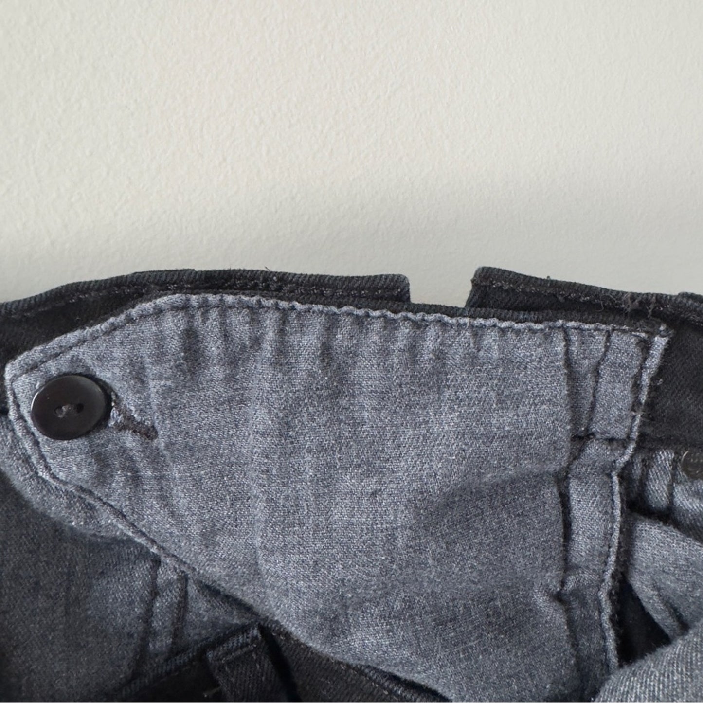 Rag & Bone Lace Up Skinny Jeans Black Coal cotton blend casual pockets high rise