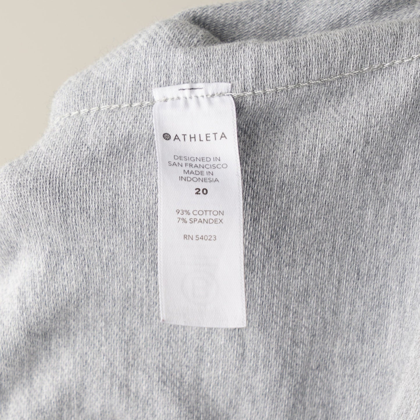Athleta Farallon Heathered Short Gray Athleisure Cotton Stretch Drawstring EUC