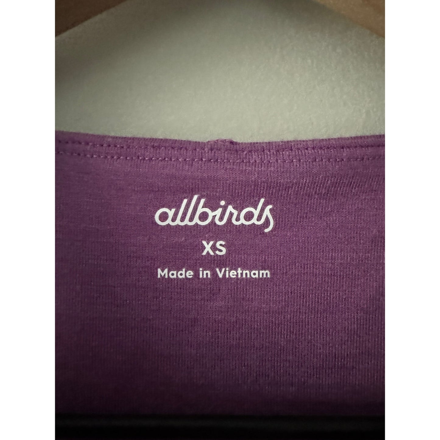 Allbirds Natural Run Form Tank Top Cropped Purple Lyocell Merino Wool Stretch XS